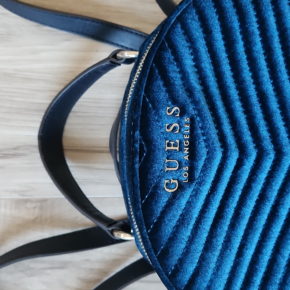 GUESS Velour Backpack - Picture 2 of 12